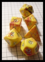 Dice : Dice - Dice Sets - Crystal Caste Toxic Red Yellow Gen Com 2009